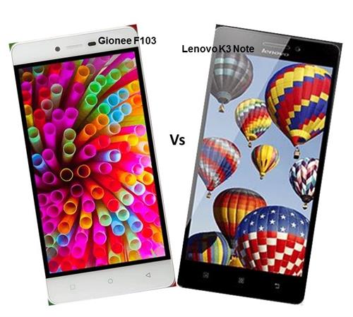 Gionee F103 Vs Lenovo K3 Note