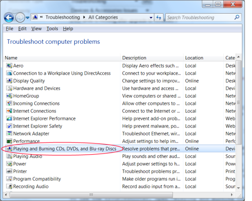 CD/DVD drive troubleshooting