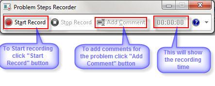 Problem step recorder