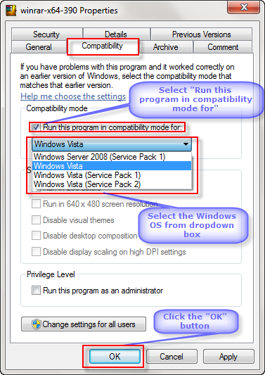Program Compatibility Problems With Windows 7