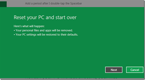 What happens when Reset PC