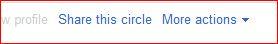 Share the Circle in Google+