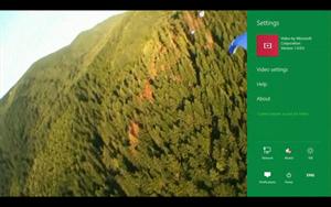 Windows 8 Video player