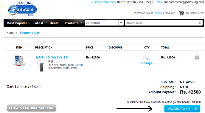 How to buy Samsung Galaxy S III online?