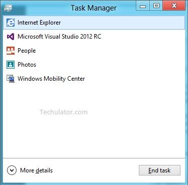 Close Windows 8 Metro Apps
