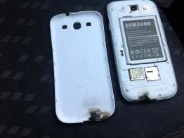 Burned up Picture of Samssung Galaxy S III