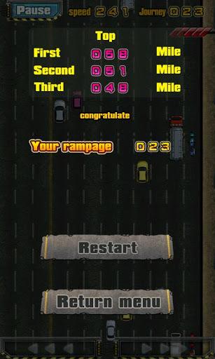 Crazy City Racing scoreboard
