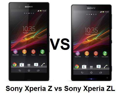 Sony Xperia Z vs Sony Xperia ZL - Features, Specifications ...