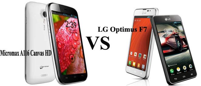 LG Optimus F7 VS Micromax A116 Canvas HD- price, specification, review and features