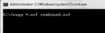 Combine multiple .vcf files in to single file