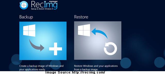 recimg manager screen