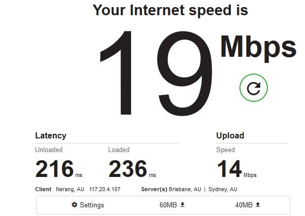 Australian VPN speed