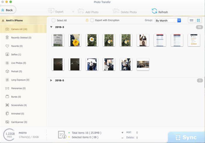 photos sync