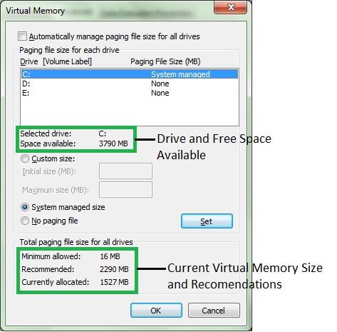 increase the size of virtual memory