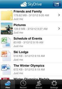 SkyDrive App