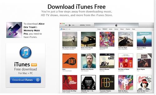 Memory Mate Pro in iTunes