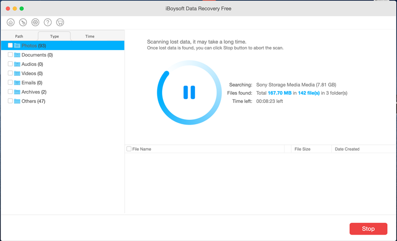 Drive data recovery in progress