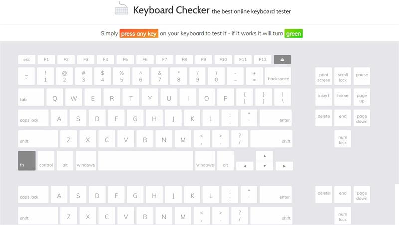 keyboard Tester - Online keyboard Checker To Test Keystrokes